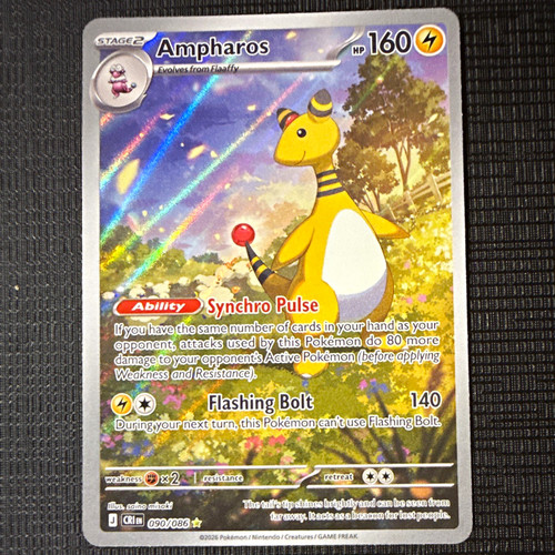 Ampharos 090 086 - ampharos, rising