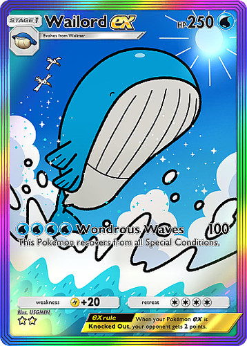Digital wailord rainbow - wailord,