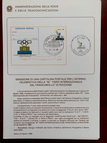 Italia 1988 bollettino - italia,